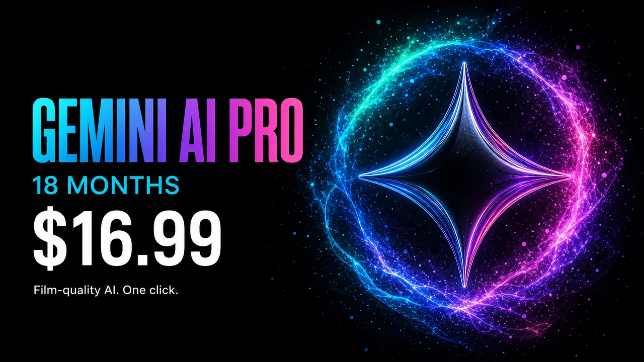 Gemini AI Pro 18 Months $16.99